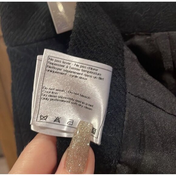 Chanel Classic Black Pencil Skirt Sz 42 - Picture 9 of 11